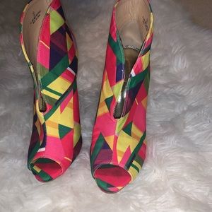 Multi colored bootie